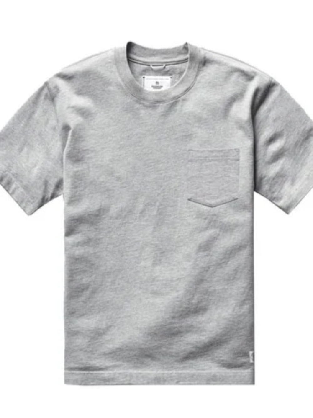 NEW Reigning Champ Midweight Standard Pocket T-Shirt in Gray